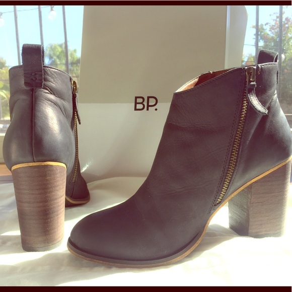 bp block heel bootie